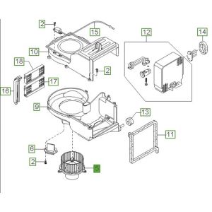 موتور مروحة مكيف داخلية
