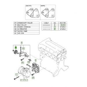بكرة سير ماكينة