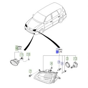 نور أمامي يسار