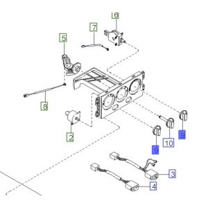 مفتاح تحكم بمروحة و درجة حرارة المكيف