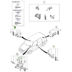 قفل تأمين الباب مع المفاتيح