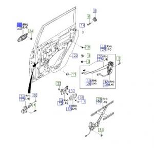 مقبض باب خارجي (كروم)