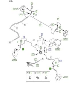 خرطوم زيت فرامل أمامي