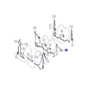 حزام الامان الخلفي يسار