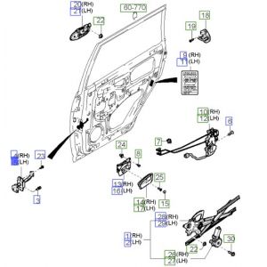 رداد باب خلفي يسار