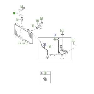 خرطوم رديتر ماء سفلي