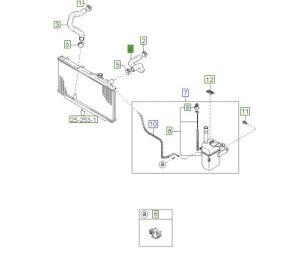 خرطوم ماء الرديتر علوي