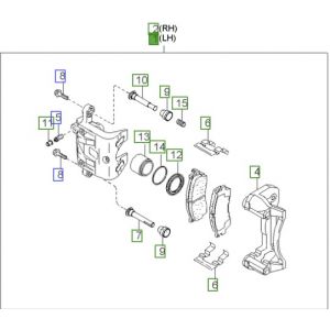 فرامل الإطار الأمامي يسار