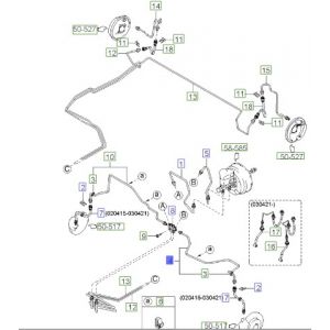 ماصورة زيت فرامل أمامية يسار