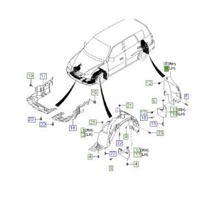 بطانة رفرف خلفي يسار