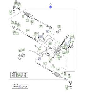 علبة دركسون سفلية مع دودة الدركسون