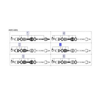 طقم جلدة عكس داخلي أمامي