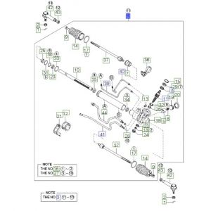 علبة دركسون سفلية مع دودة الدركسون