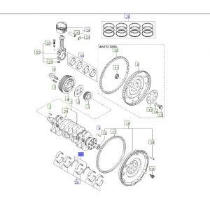 طقم هلالات عامود الكرنك (مقاس ستاندارد)