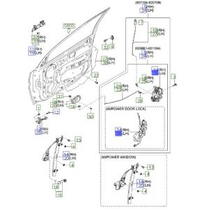 قفل باب أمامي يسار