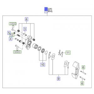 طقم كليبر فرامل يسار