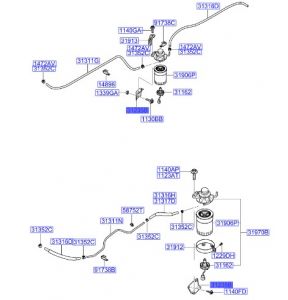 قاعدة فلتر الوقود
