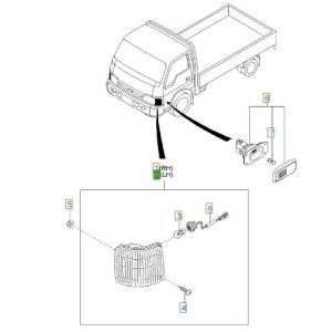 شمعة إشارة أمامية يسار