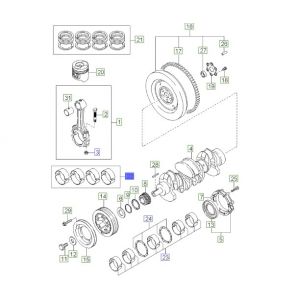 طقم سبائك عامود الكرنك المتحركة مقاس ستاندرد