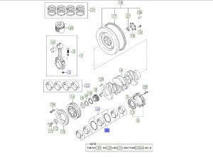 طقم سبائك عامود الكرنك الثابته مقاس استاندرد