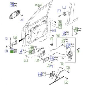 رداد باب أمامي يسار