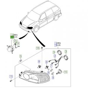 كشاف ضباب أمامي يسار