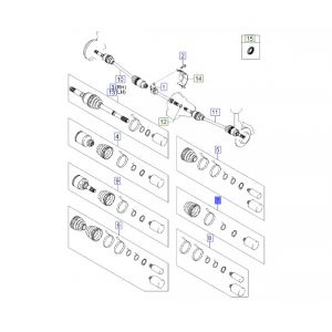 طقم جلدة عكس داخلي أمامي