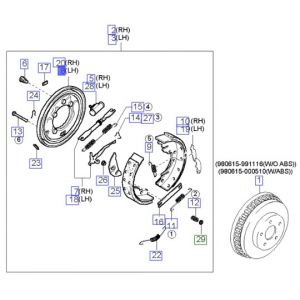 صاجة فرامل خلفية