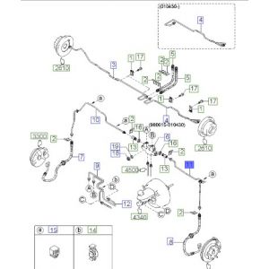 ماصورة زيت فرامل أمامية يسار
