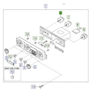 سوتش مروحة المكيف الخلفية