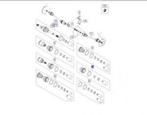 طقم جلدة عكس داخلي أمامي