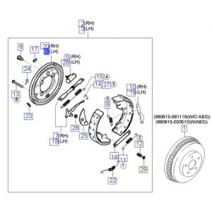 صاجة فرامل خلفية