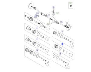 طقم جلدة عكس داخلي أمامي