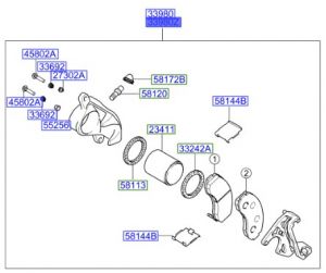 كليبر فرامل أمامي يسار