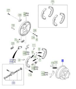 هوب فرامل خلفي