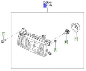 نور أمامي يسار