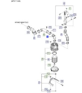 خرطوم ثلاجة الماكينة