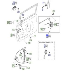 قفل تأمين الباب الخلفي