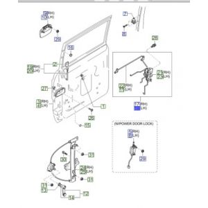 قفل تأمين الباب الخلفي