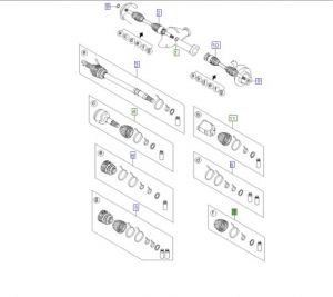 طقم جلدة عكس داخلي أمامي