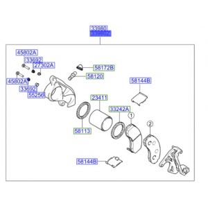 كليبر فرامل أمامي يسار