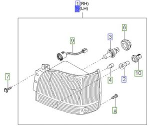 نور أمامي يسار