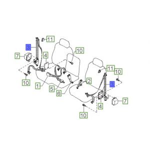 حزام الأمان الأمامي