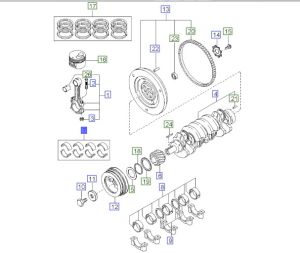 طقم سبائك عامود الكرنك المتحركة مقاس ستاندرد