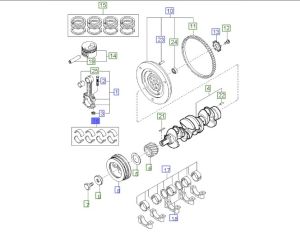 طقم سبائك عامود الكرنك المتحركة مقاس ستاندرد