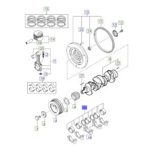 طقم سبائك عامود الكرنك الثابته