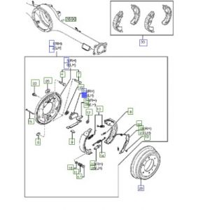 سلندر فرامل خلفي يسار