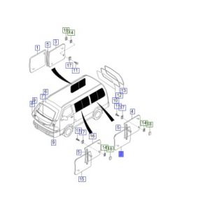 زجاج نافذة الباب