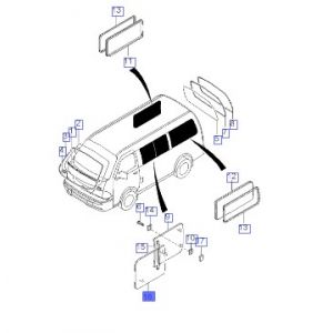 زجاج نافذة الباب