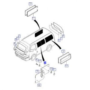زجاج نافذة الباب